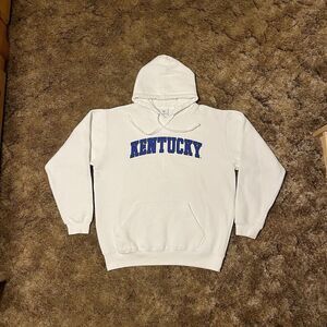Top of the World University of Kentucky College Hoodie White/Blue Medium